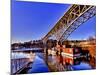 Reflection of the Aurora Bridge in Lake Union on a Cold Clear Seattle Morning, Washington, Usa-Richard Duval-Mounted Photographic Print