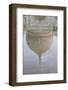 Reflection of the Dome of the Taj Mahal, Agra, Uttar Pradesh, India, Asia-Martin Child-Framed Photographic Print