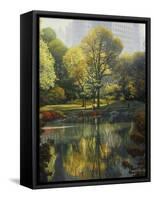 Reflection of the Park-John Zaccheo-Framed Stretched Canvas