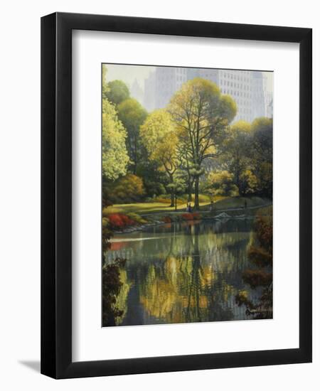 Reflection of the Park-John Zaccheo-Framed Premium Giclee Print