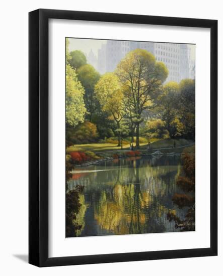 Reflection of the Park-John Zaccheo-Framed Giclee Print