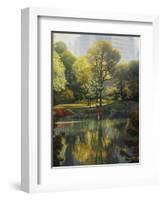 Reflection of the Park-John Zaccheo-Framed Giclee Print