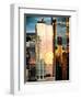 Reflection of the Sunset on the Windows of Buildings at Manhattan, Times Square, NYC, US, USA-Philippe Hugonnard-Framed Photographic Print