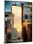 Reflection of the Sunset on the Windows of Buildings at Manhattan, Times Square, NYC, US, USA-Philippe Hugonnard-Mounted Photographic Print