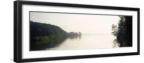 Reflection of Trees in a Lake at Early Morning-null-Framed Photographic Print