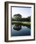 Reflection of Trees in a Lake, Kiawah Island Golf Resort, Kiawah Island, Charleston County-null-Framed Premium Photographic Print