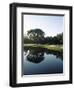 Reflection of Trees in a Lake, Kiawah Island Golf Resort, Kiawah Island, Charleston County-null-Framed Premium Photographic Print