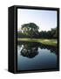 Reflection of Trees in a Lake, Kiawah Island Golf Resort, Kiawah Island, Charleston County-null-Framed Stretched Canvas