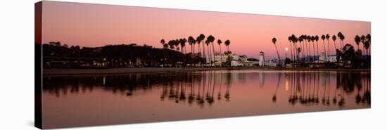 Reflection of Trees in Water, Santa Barbara, California, USA-null-Stretched Canvas