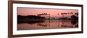 Reflection of Trees in Water, Santa Barbara, California, USA-null-Framed Photographic Print