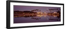 Reflection of Trees in Water, Santa Barbara, California, USA-null-Framed Photographic Print