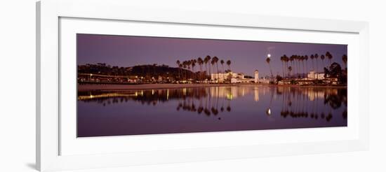 Reflection of Trees in Water, Santa Barbara, California, USA-null-Framed Photographic Print