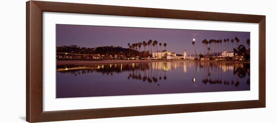 Reflection of Trees in Water, Santa Barbara, California, USA-null-Framed Photographic Print