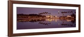 Reflection of Trees in Water, Santa Barbara, California, USA-null-Framed Photographic Print