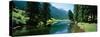 Reflection of Trees on a River, Boulder River, Absaroka-Beartooth Wilderness Area, Montana, USA-null-Stretched Canvas