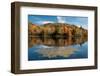 Reflection of trees on water, Adirondack Mountains State Park, New York State, USA-null-Framed Photographic Print