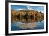 Reflection of trees on water, Adirondack Mountains State Park, New York State, USA-null-Framed Photographic Print