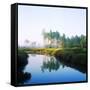 Reflection of Trees on Water in a Golf Course, Slammer and Squire Golf Course, St. Augustine-null-Framed Stretched Canvas