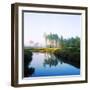 Reflection of Trees on Water in a Golf Course, Slammer and Squire Golf Course, St. Augustine-null-Framed Premium Photographic Print
