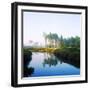 Reflection of Trees on Water in a Golf Course, Slammer and Squire Golf Course, St. Augustine-null-Framed Premium Photographic Print