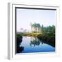 Reflection of Trees on Water in a Golf Course, Slammer and Squire Golf Course, St. Augustine-null-Framed Premium Photographic Print