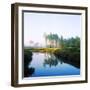 Reflection of Trees on Water in a Golf Course, Slammer and Squire Golf Course, St. Augustine-null-Framed Photographic Print