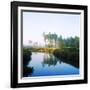 Reflection of Trees on Water in a Golf Course, Slammer and Squire Golf Course, St. Augustine-null-Framed Photographic Print