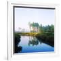 Reflection of Trees on Water in a Golf Course, Slammer and Squire Golf Course, St. Augustine-null-Framed Photographic Print