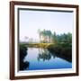 Reflection of Trees on Water in a Golf Course, Slammer and Squire Golf Course, St. Augustine-null-Framed Photographic Print