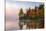 Reflection of trees on water, Seventh Lake, Adirondack Mountains State Park, New York State, USA-null-Stretched Canvas