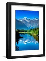 Reflection on Lake Matheson-mantaphoto-Framed Photographic Print