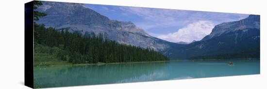 Reflection on Water, Emerald Lake, Yoho National Park, British Columbia, Canada-null-Stretched Canvas