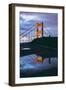 Reflection Puddles, Early Morning Golden Gate Bridge, San Francisco-Vincent James-Framed Photographic Print