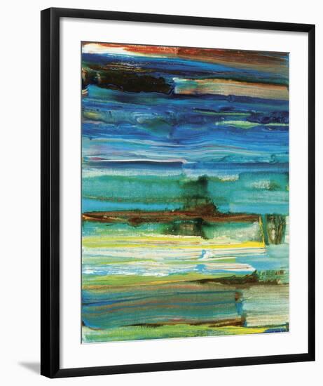 Reflection’s Rock No. 6-Joan Davis-Framed Art Print