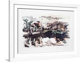 Reflection-Chaim Gross-Framed Collectable Print