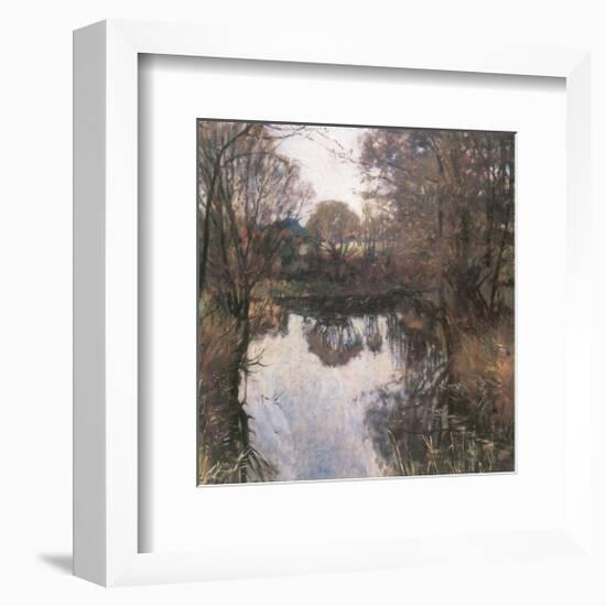 Reflection-Eugen Bracht-Framed Art Print