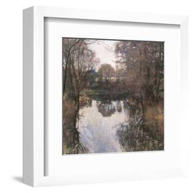 Reflection-Eugen Bracht-Framed Art Print