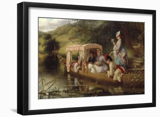 Reflections, 1873 (Ladies in a boat)-Thomas Brooks-Framed Giclee Print