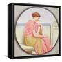 Reflections, 1918 (W/C on Paper)-John William Godward-Framed Stretched Canvas