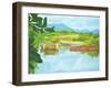 Reflections  2017  (oil on linen)-Colin Bootman-Framed Giclee Print