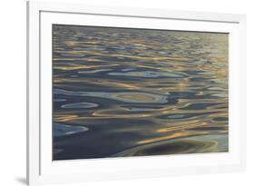 Reflections and ripples on ocean water, Hulopo'e Bay, Lanai, Hawaii.-Stuart Westmorland-Framed Photographic Print