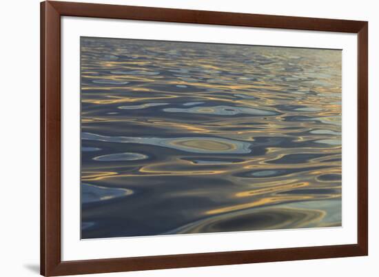 Reflections and ripples on ocean water, Hulopo'e Bay, Lanai, Hawaii.-Stuart Westmorland-Framed Photographic Print