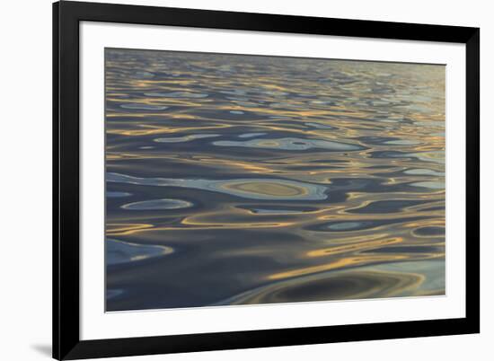 Reflections and ripples on ocean water, Hulopo'e Bay, Lanai, Hawaii.-Stuart Westmorland-Framed Photographic Print