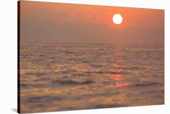 Reflections and ripples on ocean water, Hulopo'e Bay, Lanai, Hawaii.-Stuart Westmorland-Stretched Canvas