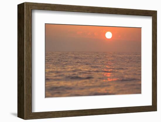 Reflections and ripples on ocean water, Hulopo'e Bay, Lanai, Hawaii.-Stuart Westmorland-Framed Photographic Print