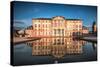 Reflections at Castle Bruchsal, Baden-Wurttemberg, Germany, Europe-Andreas Brandl-Stretched Canvas
