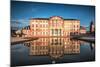 Reflections at Castle Bruchsal, Baden-Wurttemberg, Germany, Europe-Andreas Brandl-Mounted Photographic Print