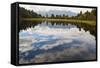 Reflections at Lake Matheson-Matthew Williams-Ellis-Framed Stretched Canvas