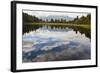 Reflections at Lake Matheson-Matthew Williams-Ellis-Framed Photographic Print