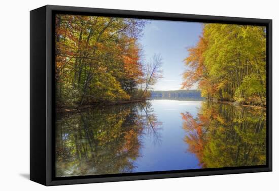 Reflections at Little Squam Lake, Holderness New Hampshire-Vincent James-Framed Stretched Canvas